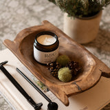 Small Natural Wooden Dough Bowl