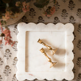 Scalloped Marble Tray