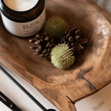 Small Natural Wooden Dough Bowl