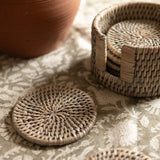 Rattan Coaster Set
