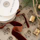 Chesnut Brown Velvet Ribbon - 5m