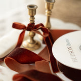 Chesnut Brown Velvet Ribbon - 5m