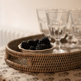 Oval Rattan Tray