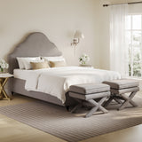 Evelyn Light Grey Bed