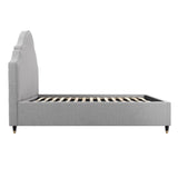 Evelyn Light Grey Bed