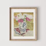 Vase with Pink Flowers Art Print