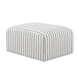 Eastbridge Chalk Stripe Pouffe