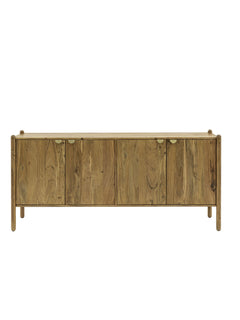 Acacia Wood 4 Door Sideboard