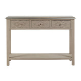 Three Drawer Console Table with stud detail