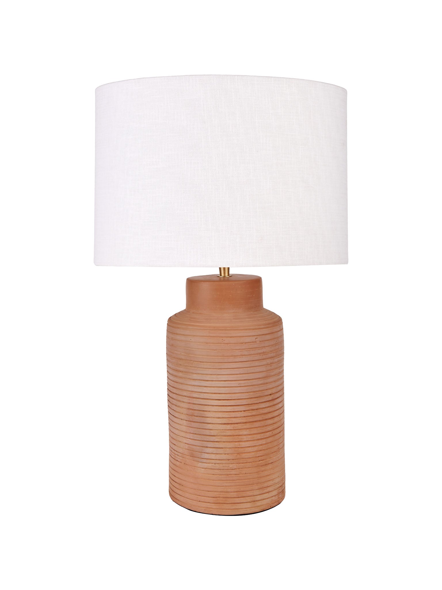 Siesta Natural Tall Ribbed Terracotta Table Lamp