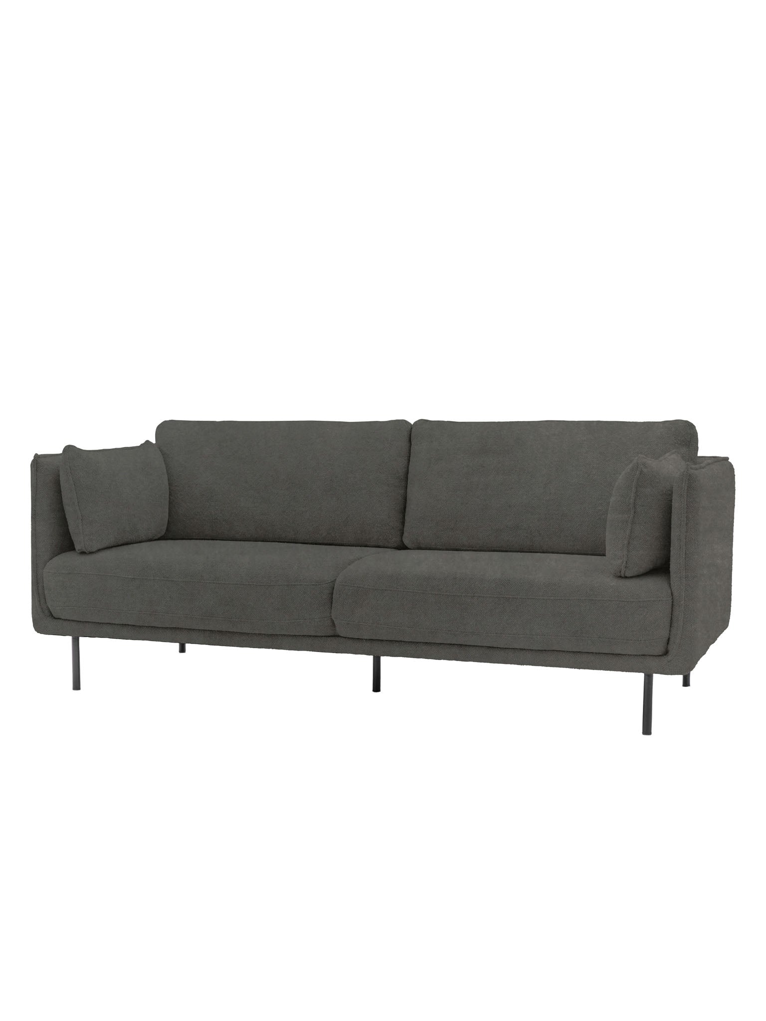 3 seater sofa in Truffle with black legs