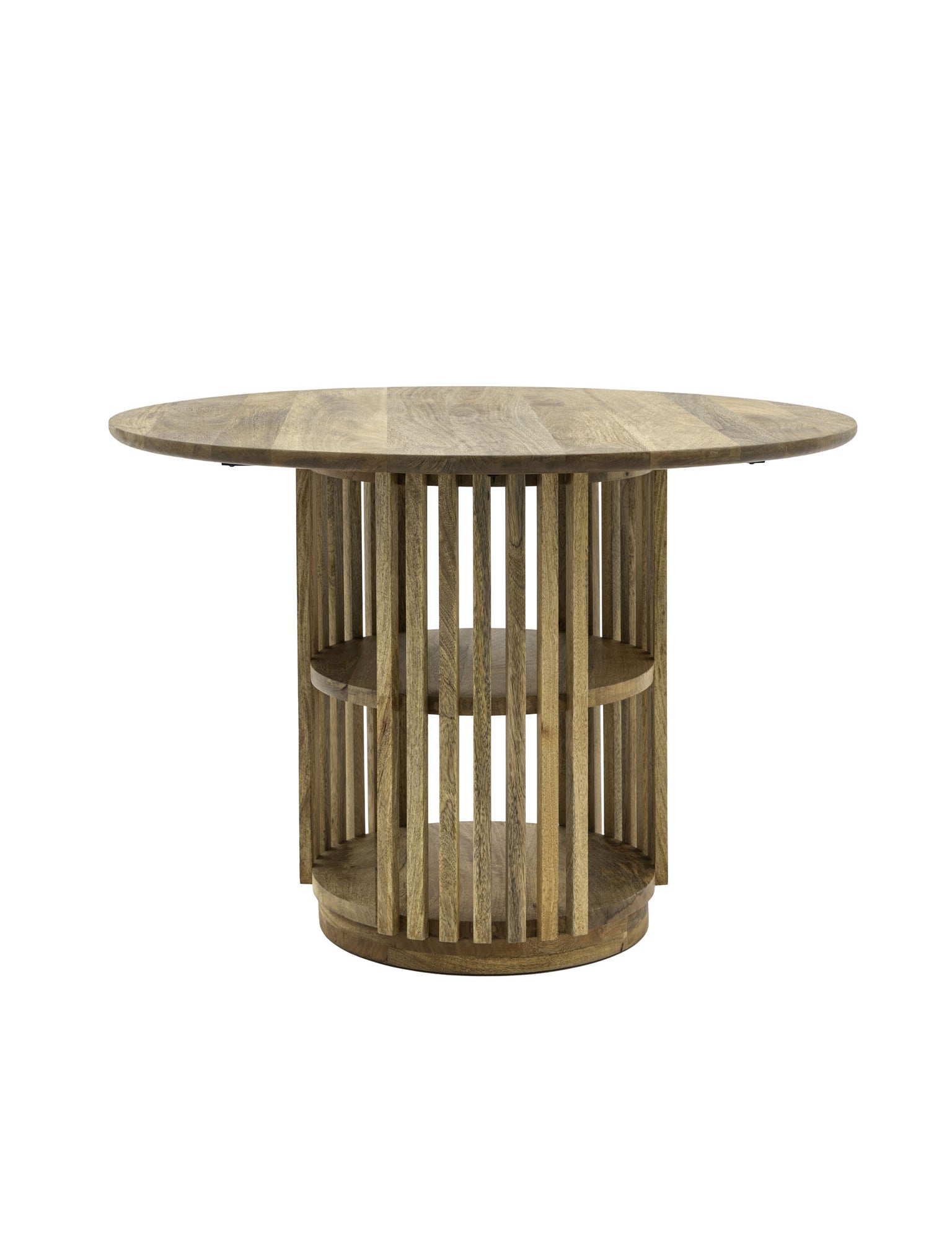 Acacia Wood Slatted Dining Table