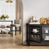 Northcote Black 3 Door Sideboard