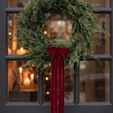 Juniper Wreath Kit - Frayed Velvet Ribbon