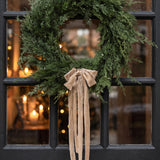 Juniper Wreath Kit - Frayed Velvet Ribbon