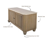 Adler Oak & Marble Sideboard