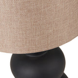 Alana Black Curved Bottle Ceramic Table Lamp