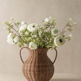 Faux Ranunculus & Wax Flower Arrangement