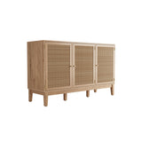 Ashburn Oak and Rattan Sideboard