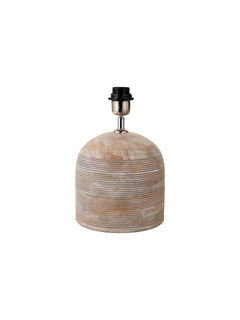 Jannu Wooden Grooved Table Lamp