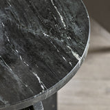 Black Marble Side Table