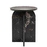 Atrani Marble Side Table Black