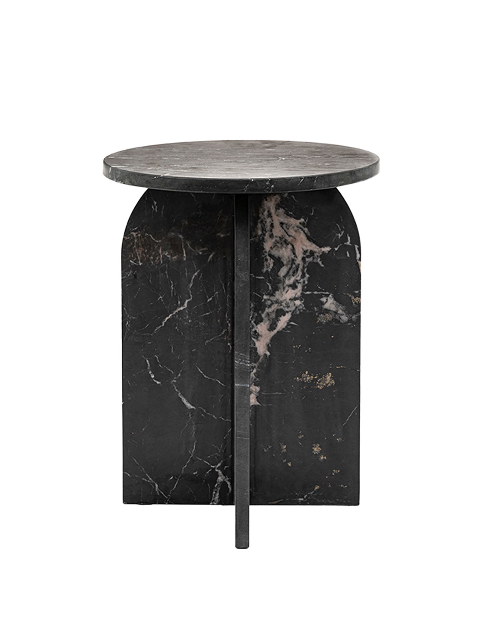 Black Marble Side Table