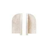 Travertine Bookends