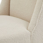 boucle cream dining chair