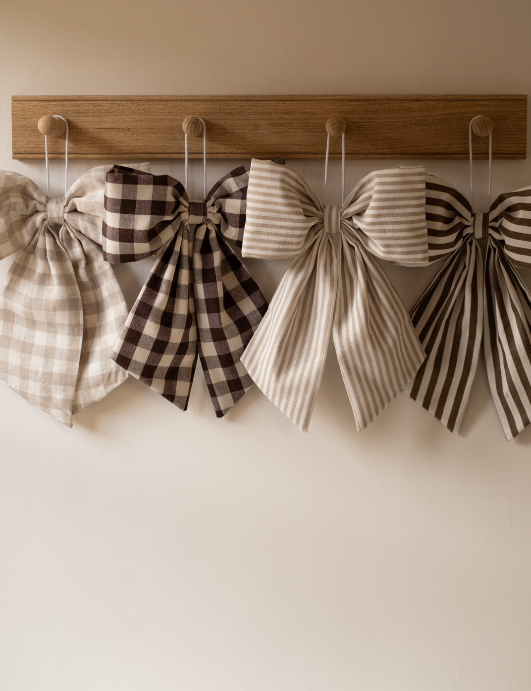 A bundle of bows, Gingham and Stripes