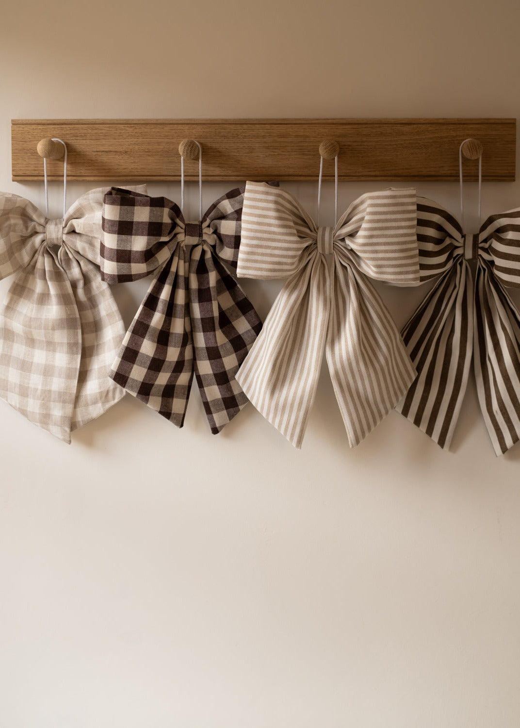 A bundle of bows, Gingham and Stripes