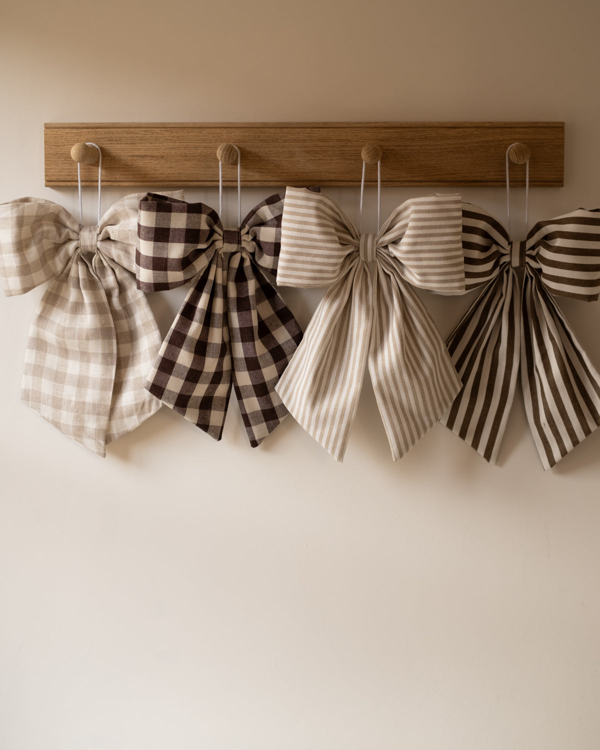 A bundle of bows, Gingham and Stripes