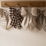 A bundle of bows, Gingham and Stripes