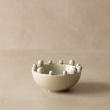 Ceramic bowl with bobbles