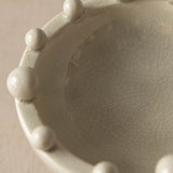eramic bowl with bobbles