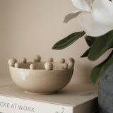 Cream Bobble Bowl