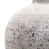 grey concrete affect vase