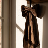 Large Brown Velvet Hanging Bow