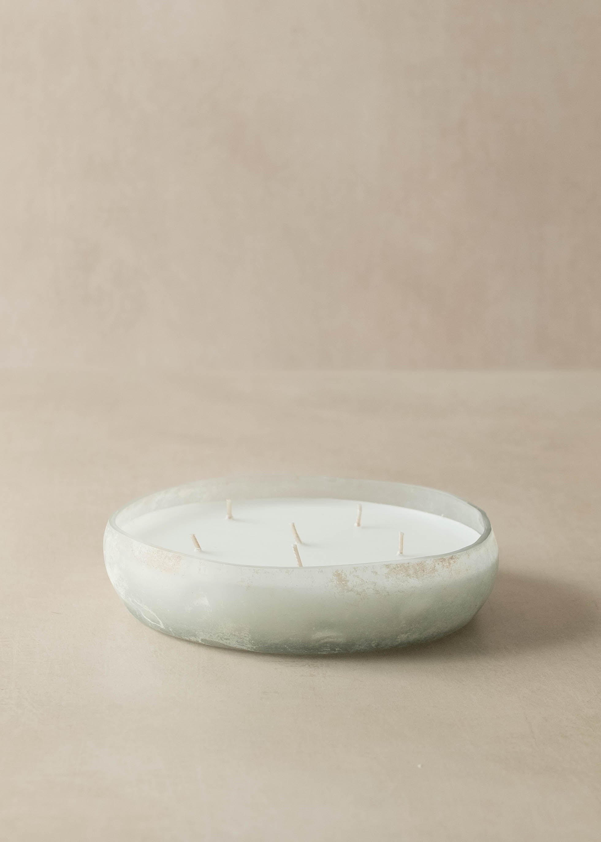 6 wick sea salt candle glass bowl 