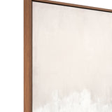 natural canvas with wooden frame