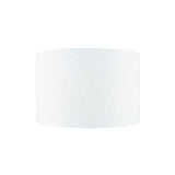 White Self Lined Linen Drum Shade