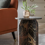 Atrani Marble Side Table Ember