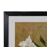 Set of 4 White Florals Wall Art