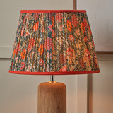 Poppy Floral Red Pleated Shade