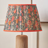 Poppy Floral Red Pleated Shade