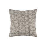 Florence Grey Block Print Floral Cushion Cover