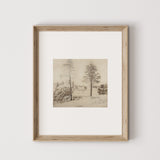 Sepia Forest Art Print