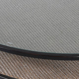 Fowley Round Glass Coffee Table