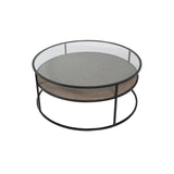 Fowley Round Glass Coffee Table