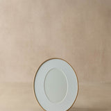 Oval gold photo frame 